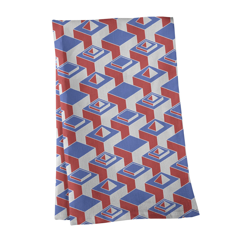Patricia Geoffrey Tea Towel Kitchen Towel, Purple/Pink, Poly Twill