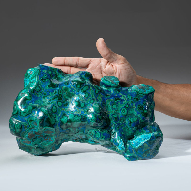 Genuine Polished Malachite and Azurite Freeform (9.5 Lbs)