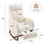 Chaise berçante avec repose-pieds