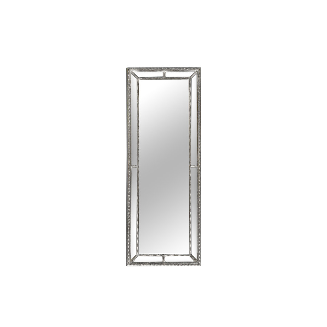 Budd Framed Wall Mounted Accent Mirror in Silver