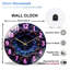 Horloge numérique néon avec horloge murale 12 po