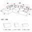 Canapé modulaire rembourré en L 2 pièces Boneless Ultan-1311171772-1311171761