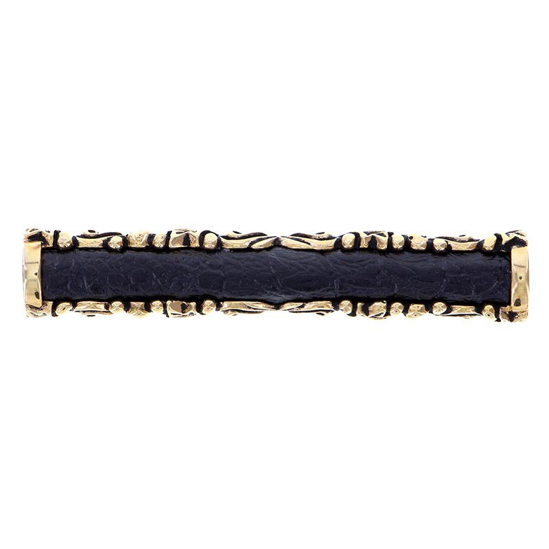 Liscio Bar / Handle Pull, Black, Antique Gold