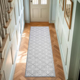 Austell Machine Woven Synthetic Geometric Area Rug