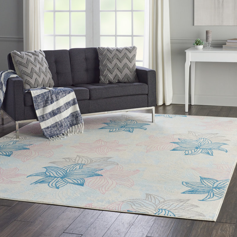 Kardinya Floral Indoor Rug, Rectangle 5'3" x 7'3"