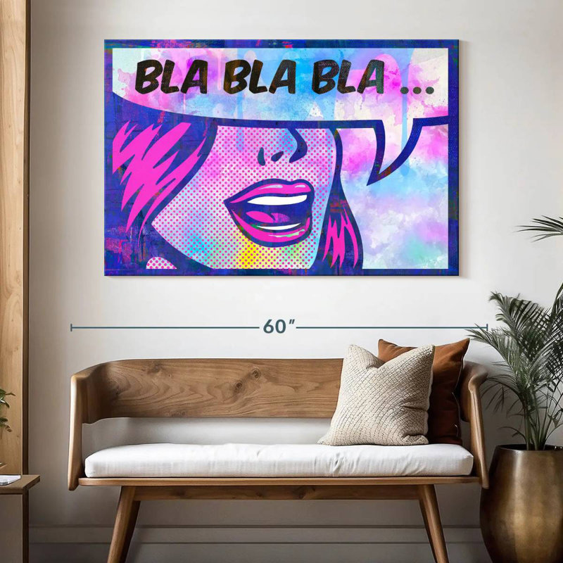 Tergel Bla Bla Bla, 34" H x 51" W