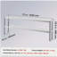 Double surdimensionnée, double surdimensionnée en acier inoxydable, surdimensionnée à deux niveaux de 12 po x 72 po, table de préparation réglable en hauteur pour cuisine, restaurant et atelier