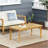 Outdoor Acacia Wood Rectangular Coffee Table, Teak, 43.25" W X 23.50" D X 17.00" H