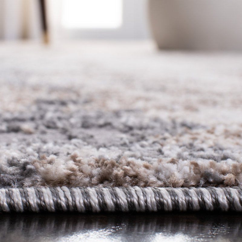 Tapis ivoire / gris Mauro, Carré 6 pi 7 po