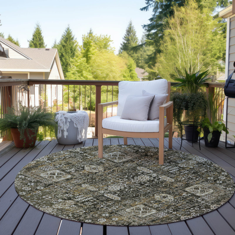 Floral Rug, Round 8'