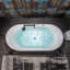 72" x 35.4" Whirlpool and Air Bath Heated Soaking Combination Tub with Tub Filler