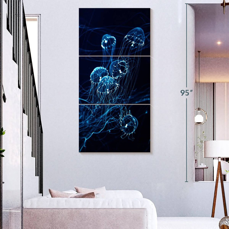 Glowing Jellyfish, 80" H x 39" W