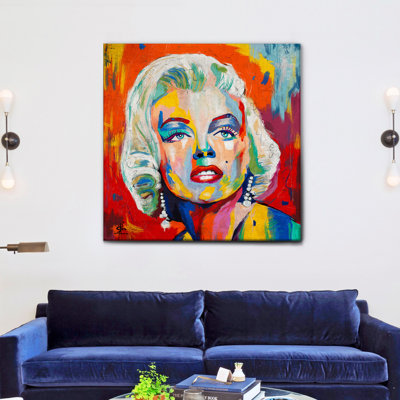 Marilyn 2 - Square Print on Canvas