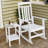 23.5" HDPE 2-Tier Tall Outdoor Sidetable-1344235832