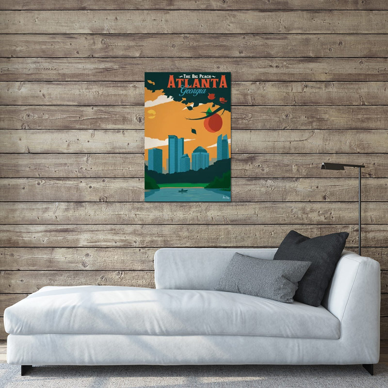 «Atlanta» par IdeaStorm Studios - impression sans cadre, H 24 po x l 16 po x P 0,25 po