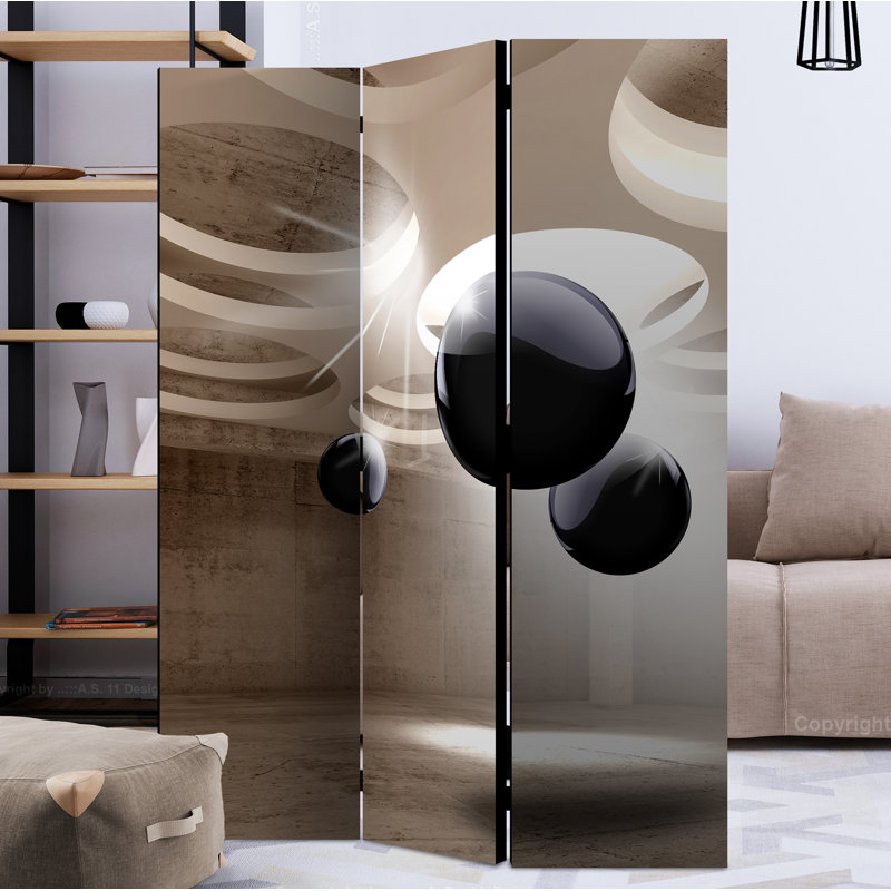 Khachadur 172cm H Folding Room Divider, 3