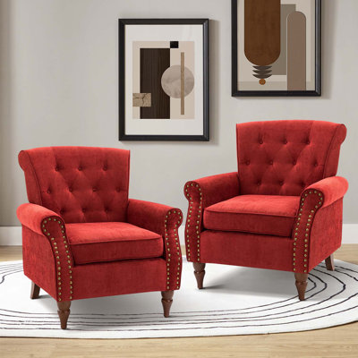 Anine 29.5" W Tufted Armchair