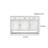 Removable Partition Metal Handle Buffet Table