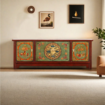 Meuble télé peint de style chinois