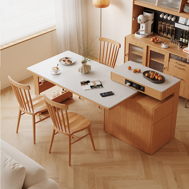 Tables de salle à manger modernes et simples de style crème
