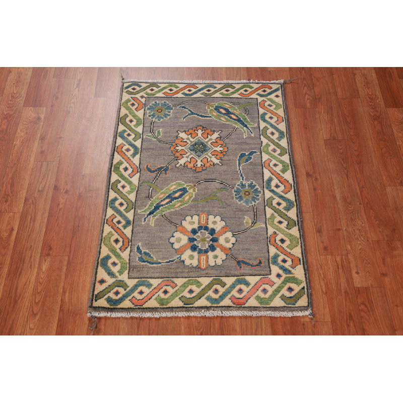 Tapis décoratif gris Kazak
