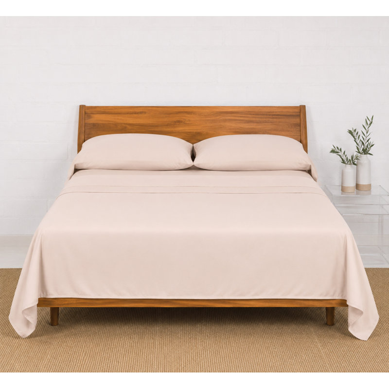 Parker Bamboo Sateen Sheet Set , Queen, Sand