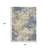 3' X 5' Gold And Beige Abstract Washable Indoor Outdoor Area Rug
