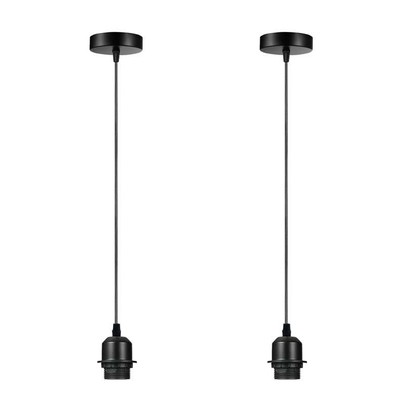 Bastow 2 - Light Single Pendant, No, Black