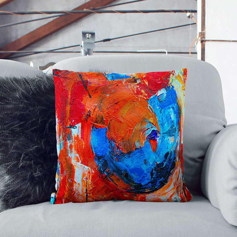 Square Throw Cushion, Stone, 55 x 55 cm