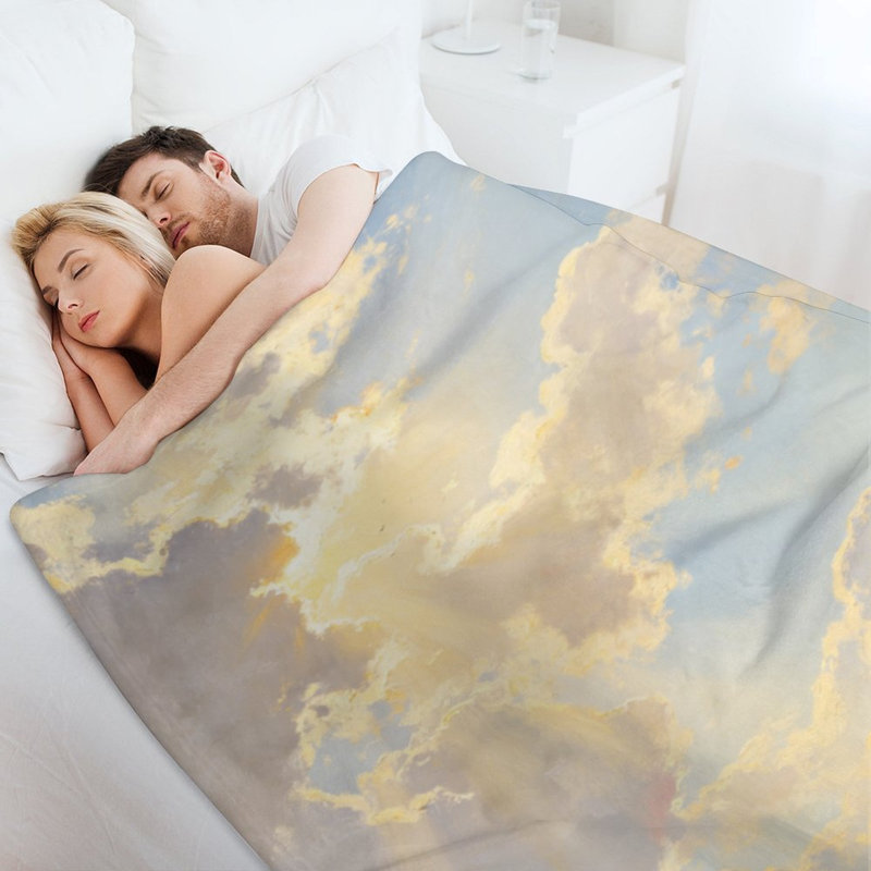 Jeté en flanelle de luxe Sunlight Landscape, 30 po x 40 po