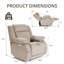 Fauteuil inclinable électrique avec appui-tête réglable Brittnea-1224333012