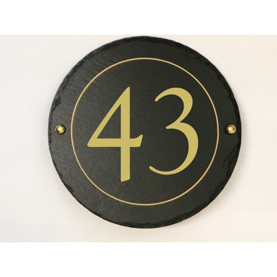 Easingwold 24cm H Stone House Number
