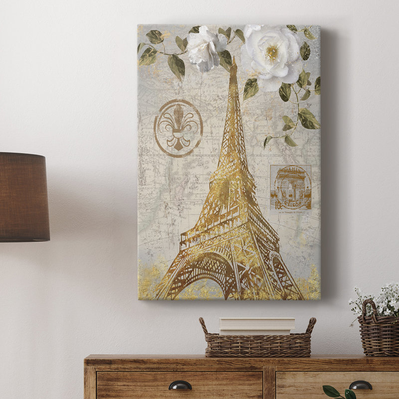 Le Jardin Eiffel -Gallery Wrapped Cavas, 60" H x 40" W