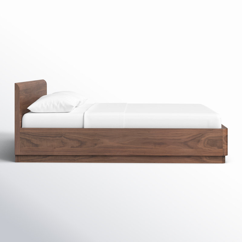 Mille Platform Bed, Queen, Walnut