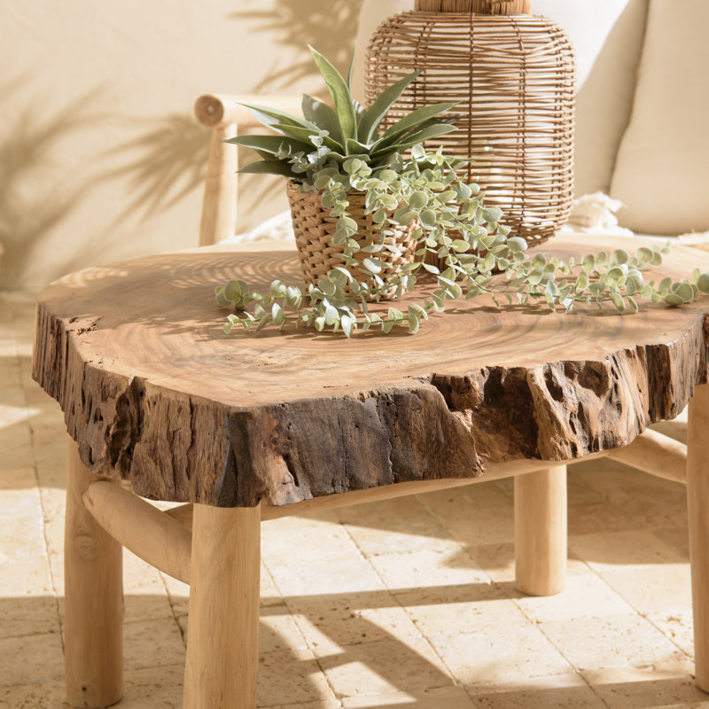 Zech Solid Wood Four Leg Coffee Table