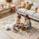 Kaldi Kaldi Oriental Botanical Floral Machine Washable Area Rug with Non-Slip Backing for Living Room, Dining Room, Bedroom