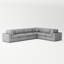 Canapé modulaire rembourré 6 pièces Jossa-739357896