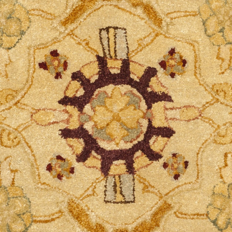 Ladd Wool Pile Oriental Rug, Round 6'