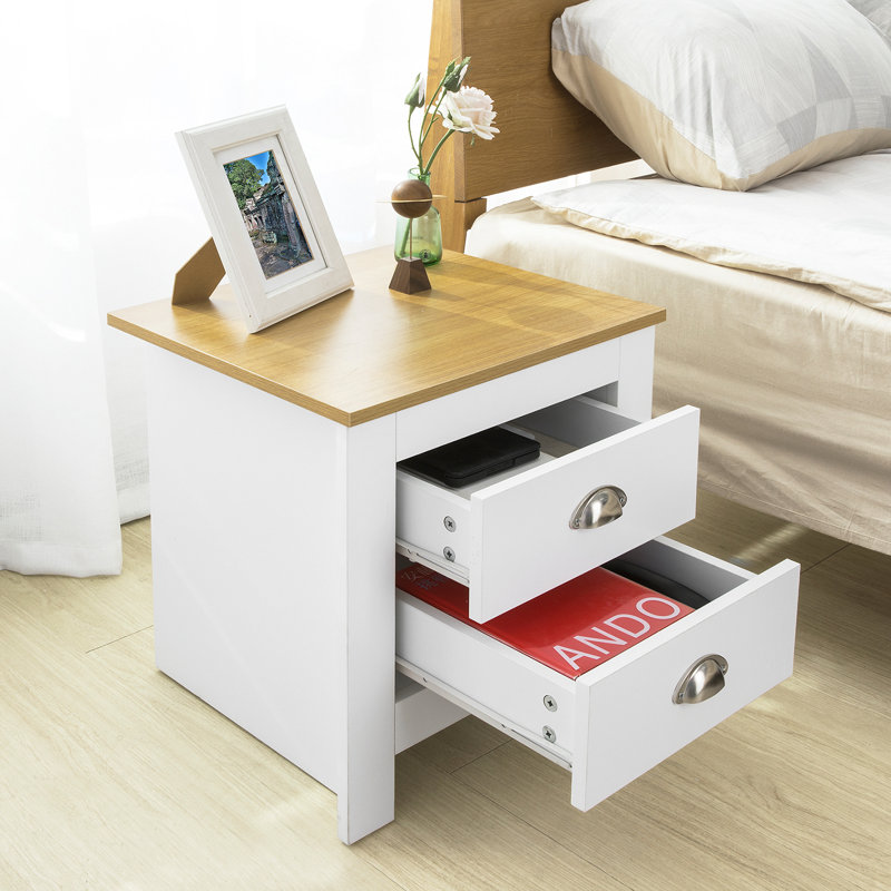 Beaubien 45cm W Manufactured Wood Bedside Table