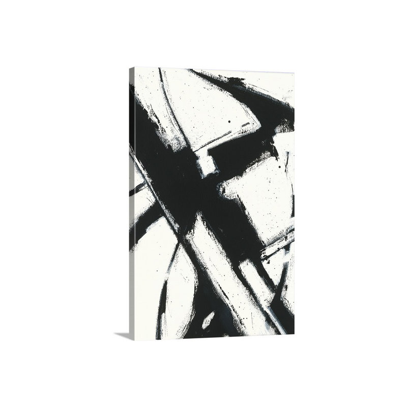 " Expression Abstract I White " by Shirley Novak, 48" H x 32" W x 1.5" D, Canvas