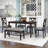 Walburg 6 - Person Four Leg Dining Set-782068190