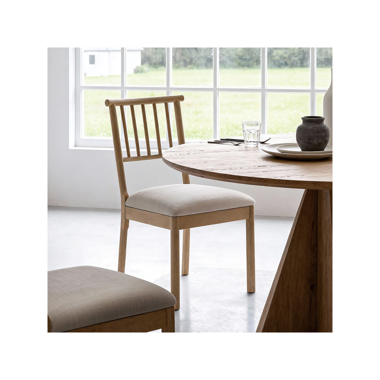 Wales Upholstered Dining Chair (Set of 2), Natural