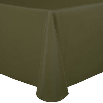 5 Pack Oval Polyester Linen Tablecloth
