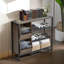 9 Pair  3 Tier Shoe Rack With Storage Industrial Entryway Hallway Furniture