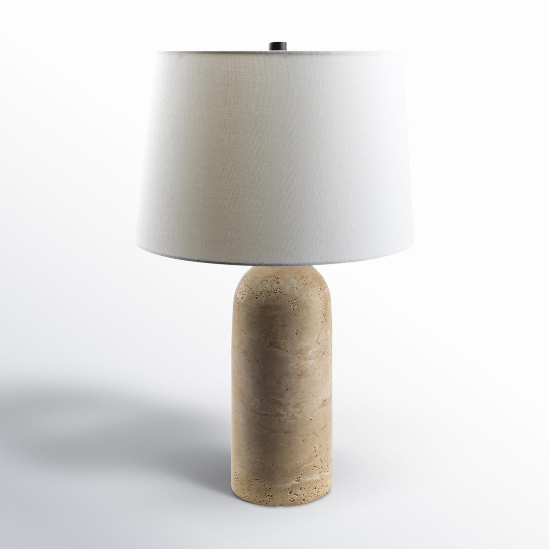 Holderness Travertine Table Lamp Birch Lane™ 