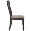 Chaise d'appoint en bois (ensemble de 2)