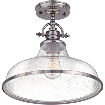 Plafonnier semi-encastré 1 lumière 13,5 po Quoizel
