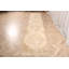 Tapis de couloir en laine turque beige tissé à la main et parfait pour rehausser le décor de votre cuisine