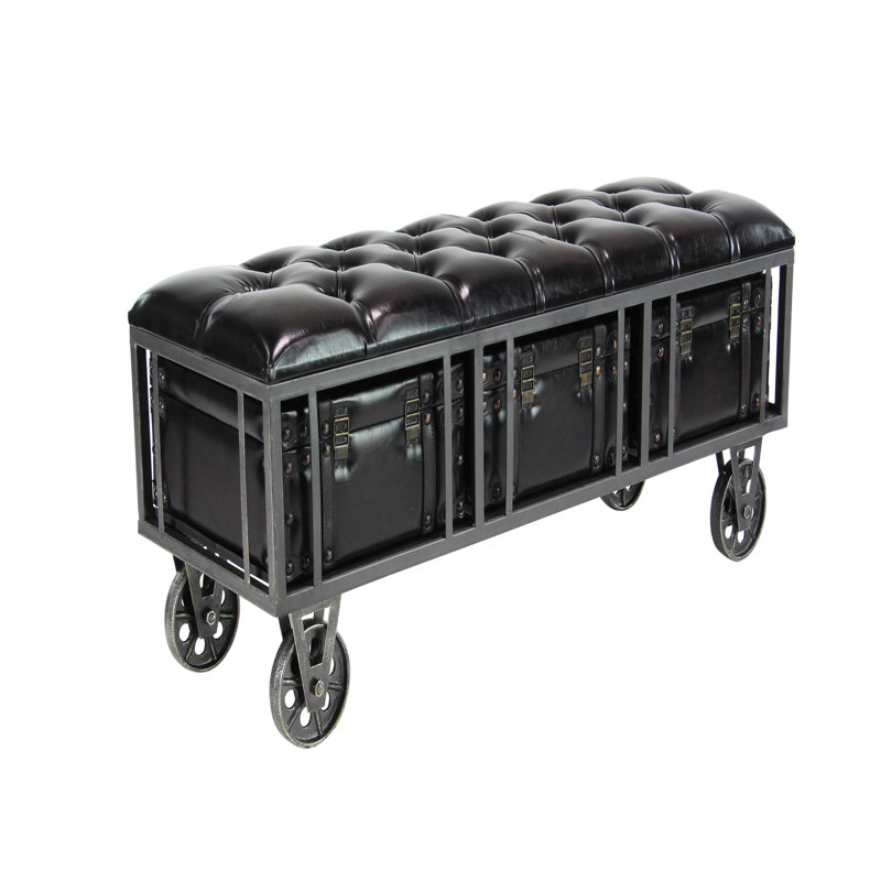 Remylina PU Leather Upholstered Storage Bench