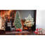Arbre de Noël de 5 pi, 1131 pointes, 47 baies rouges, pin, branches de Pe + givrées, installation à charnières facile, arbre de support avec baies et Pe + à pointe de neige, support en métal